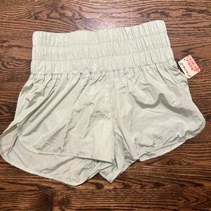 Free People Movement shorts. NWT. Mint green